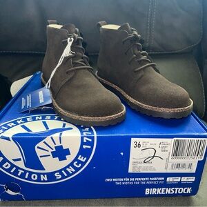 Birkenstock Uppsala chukka mocha Brown Suede Boots eu 36 L5 narrow